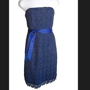 NWT Tommy Hilfiger Navy Lace Mini Dress, 14 / 16